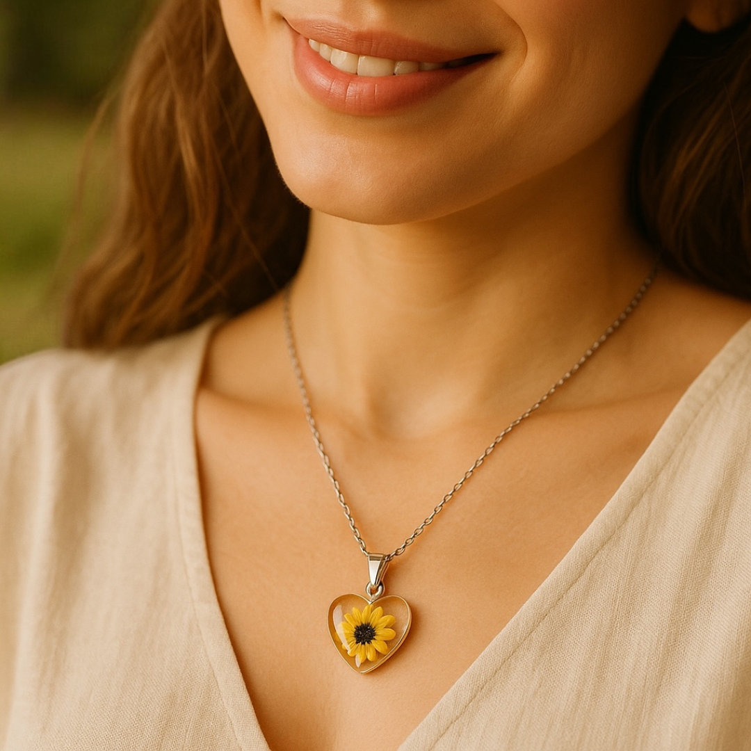 Collar de Girasol Encapsulado: Un regalo Inspirado en Shrek