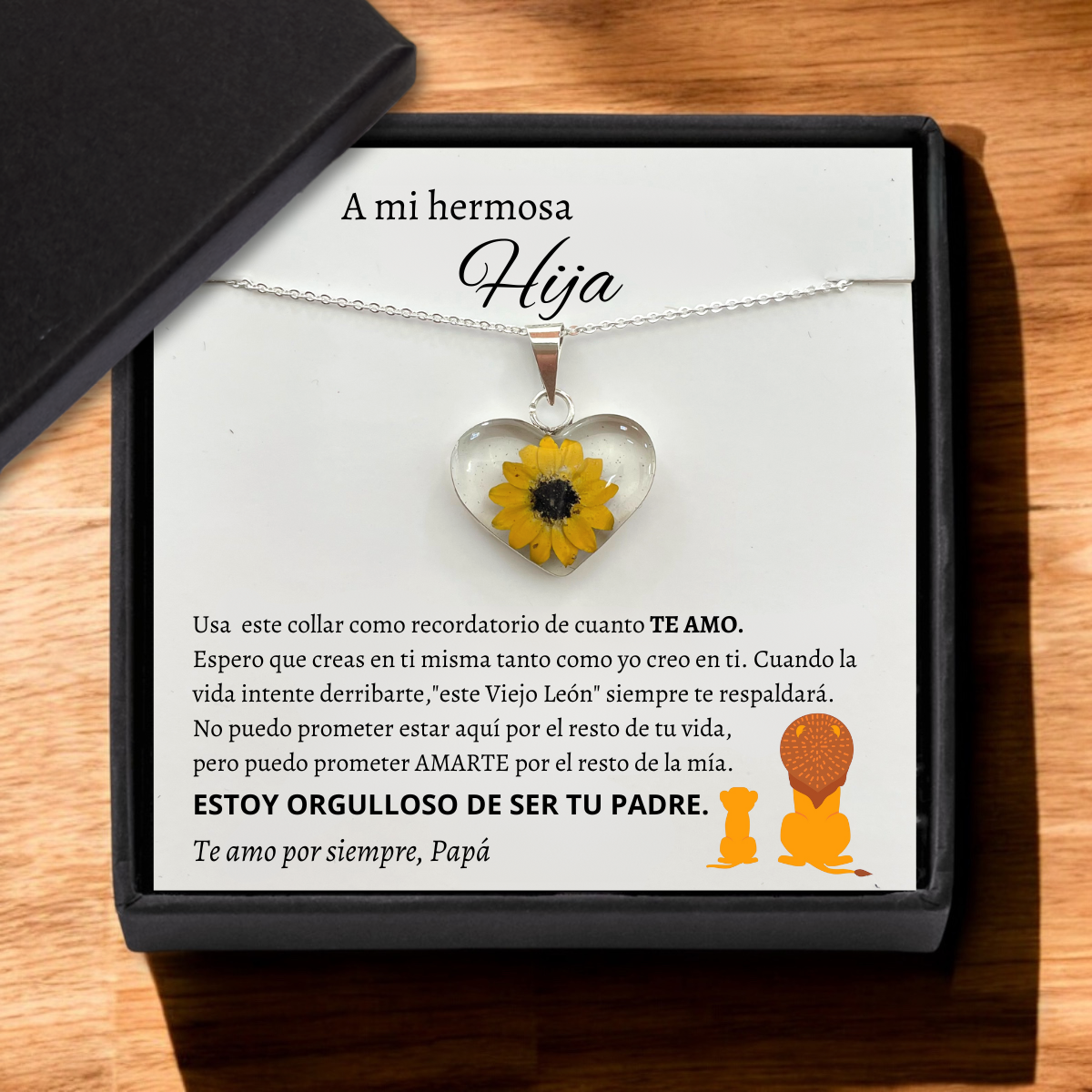 (Casi agotado) Para mi hermosa hija, estoy orgulloso de ser tu padre