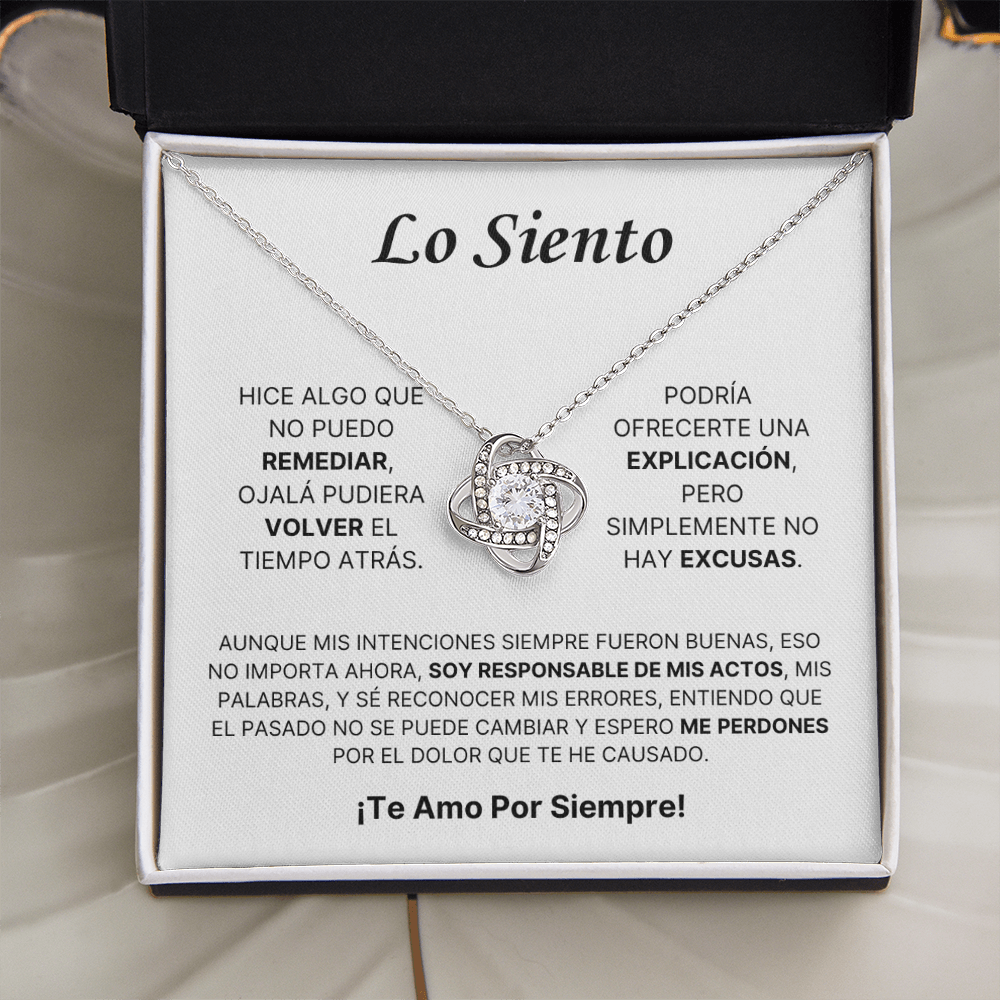 El regalo que guardará en su corazón para siempre, Collar de Disculpas para ella