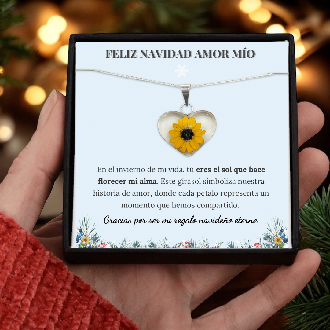 Collar Girasol Eterno: El collar que hará que ella nunca olvide esta Navidad