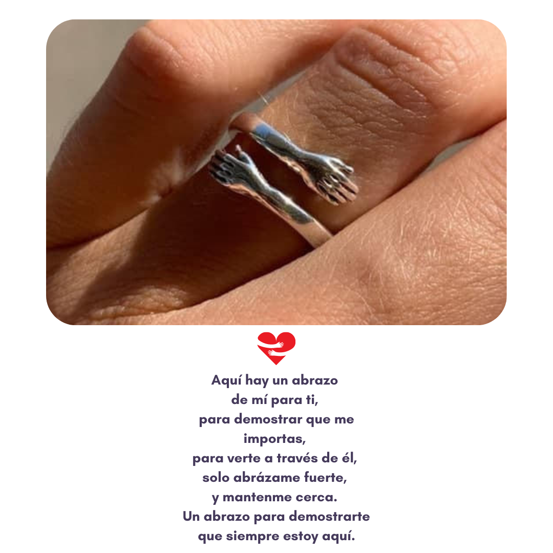 ANILLO ABRAZO DE PLATA